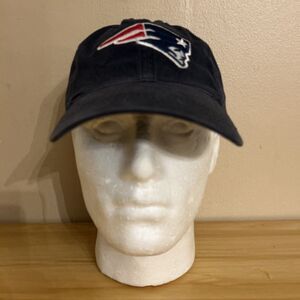 New England Patriots blue hat cap hoop loop by Headmost unworn NFL Football